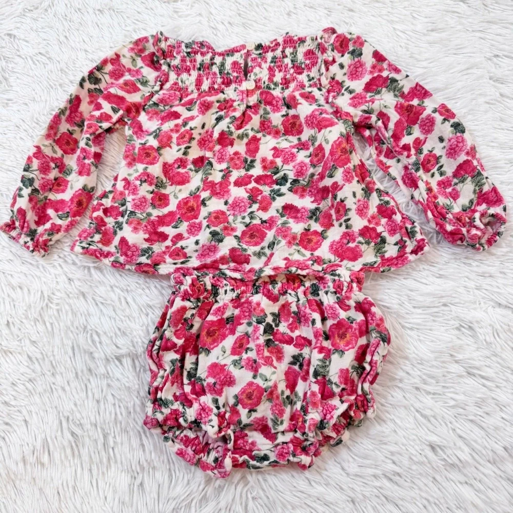 Old Navy Pink Floral‎ Baby Set